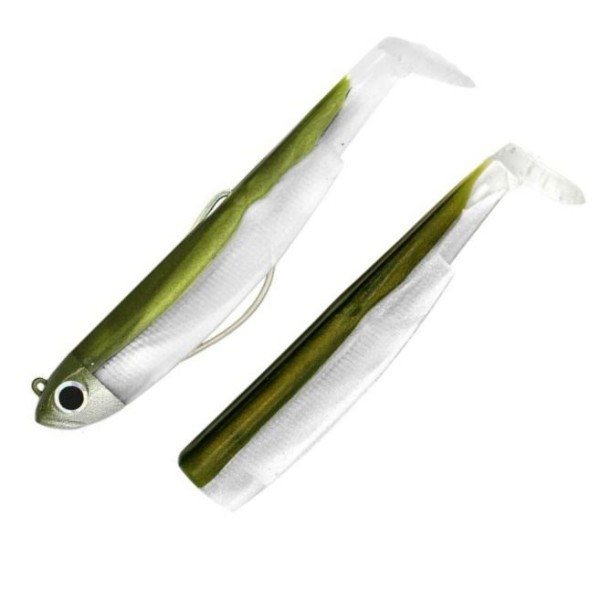 Combo Black Minnow 70 Shore - 7cm - 3g - Taille 1 - BM 70 Kaki + Rech. Kaki