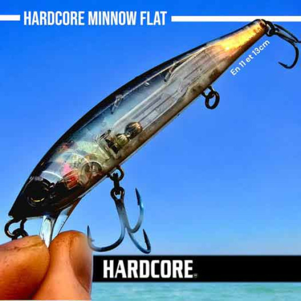 Poisson nageur Hardcore Minnow Flat 11cm