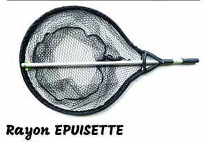 rayon épuisette et mesure